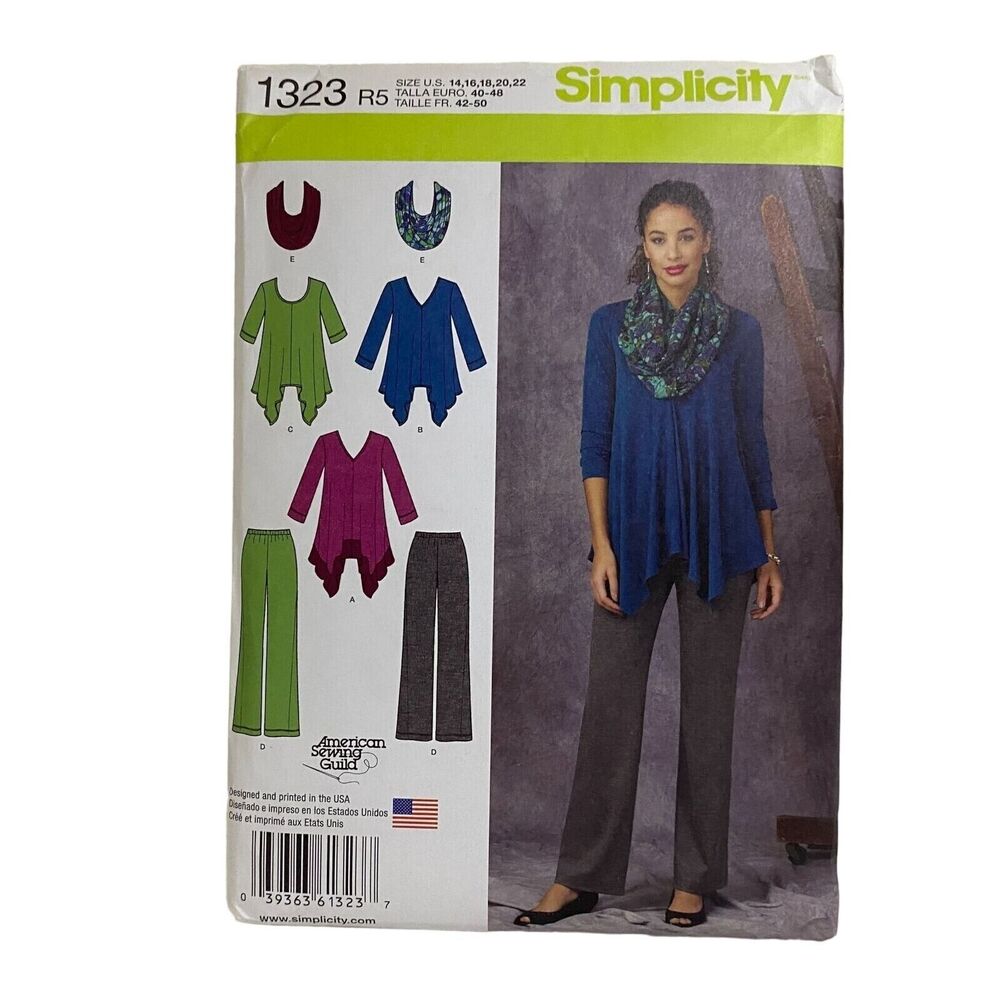 #1323 Simplicity Misses Sewing Pattern size 14-22